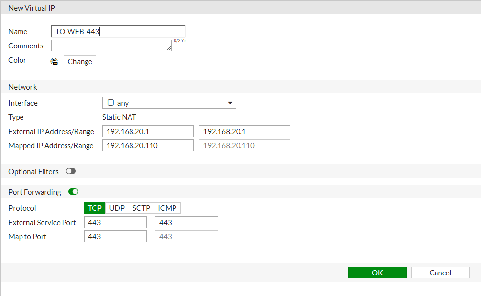 Virtual IP Configuration