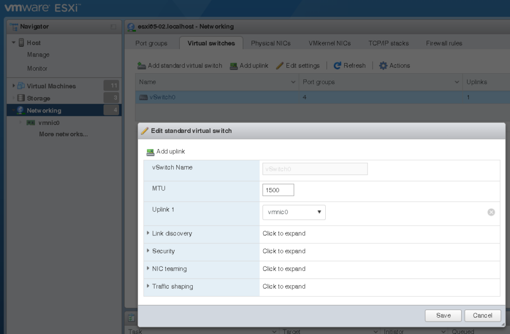 VMware ESXi Virtual Switch 